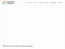 Tablet Screenshot of positioninguniversal.com